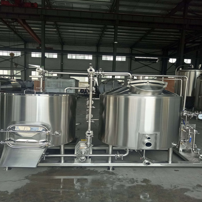 Two-device simple electric heating brewhouse system