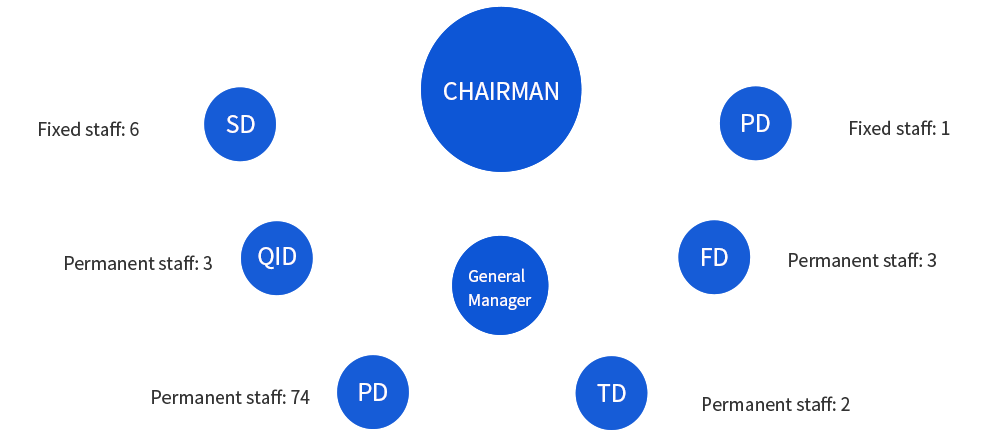 Organization structure display of Hangzhou Haishun Pharmaceutical Machinery Co., Ltd.